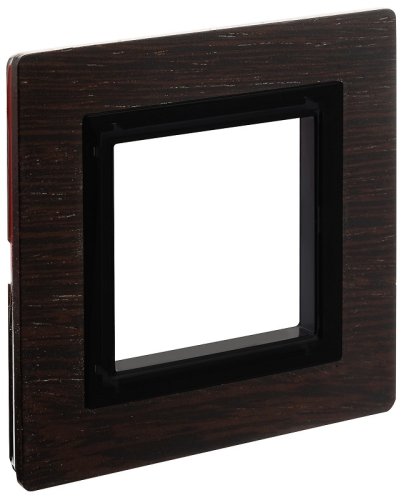 Рамка универсальная DKC Avanti 1-м. дерево венге фото Рамка универсальная DKC Avanti 1-м. дерево венге картинка